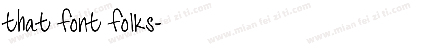 that font folks字体转换